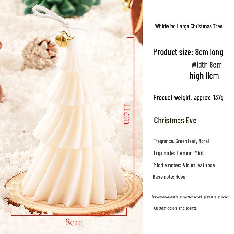 Christmas Tree-Shaped Scented Candle Ornament for Festive Decor