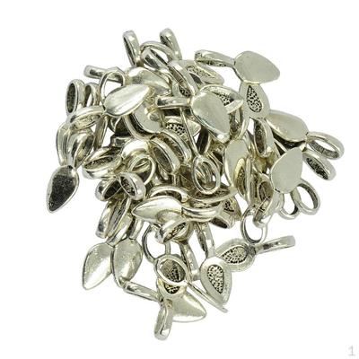 100 Stück selbstklebende Perlen für Ohrringe, Anhänger, 21 x 8 x 6 mm