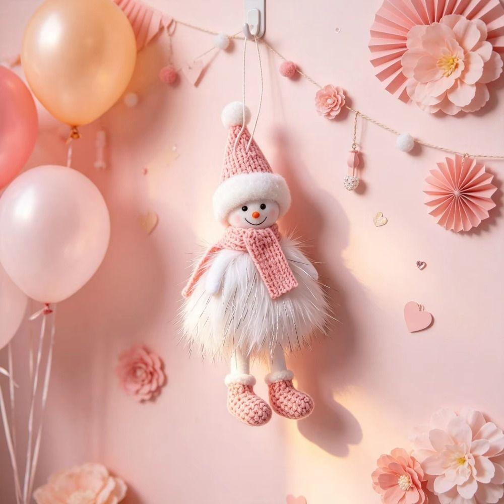 Creative Hanging Snowman Dolls Elegant Christmas Tree Decoration Snowman Ornaments Home Decor