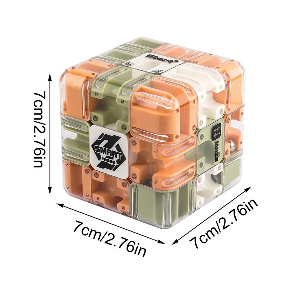 Puzzle Maze Cube 3D Large Puzzle Brain Teaser Logical Thinking Maze Cube Ball for Adults Teens Kids Boys Girls Home Travel
