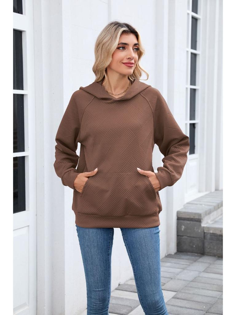 Solid Casual Loose Hoodies For Woman 2025 Autumn Designer Women's Oversized Long Sleeve Pullover Sweatshirts Vintage Female Tops