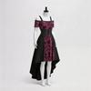 Medieval Gothic Vintage Mermaid Long Dress, Halloween Vampire Roleplay, Dark Queen Gothic Dress