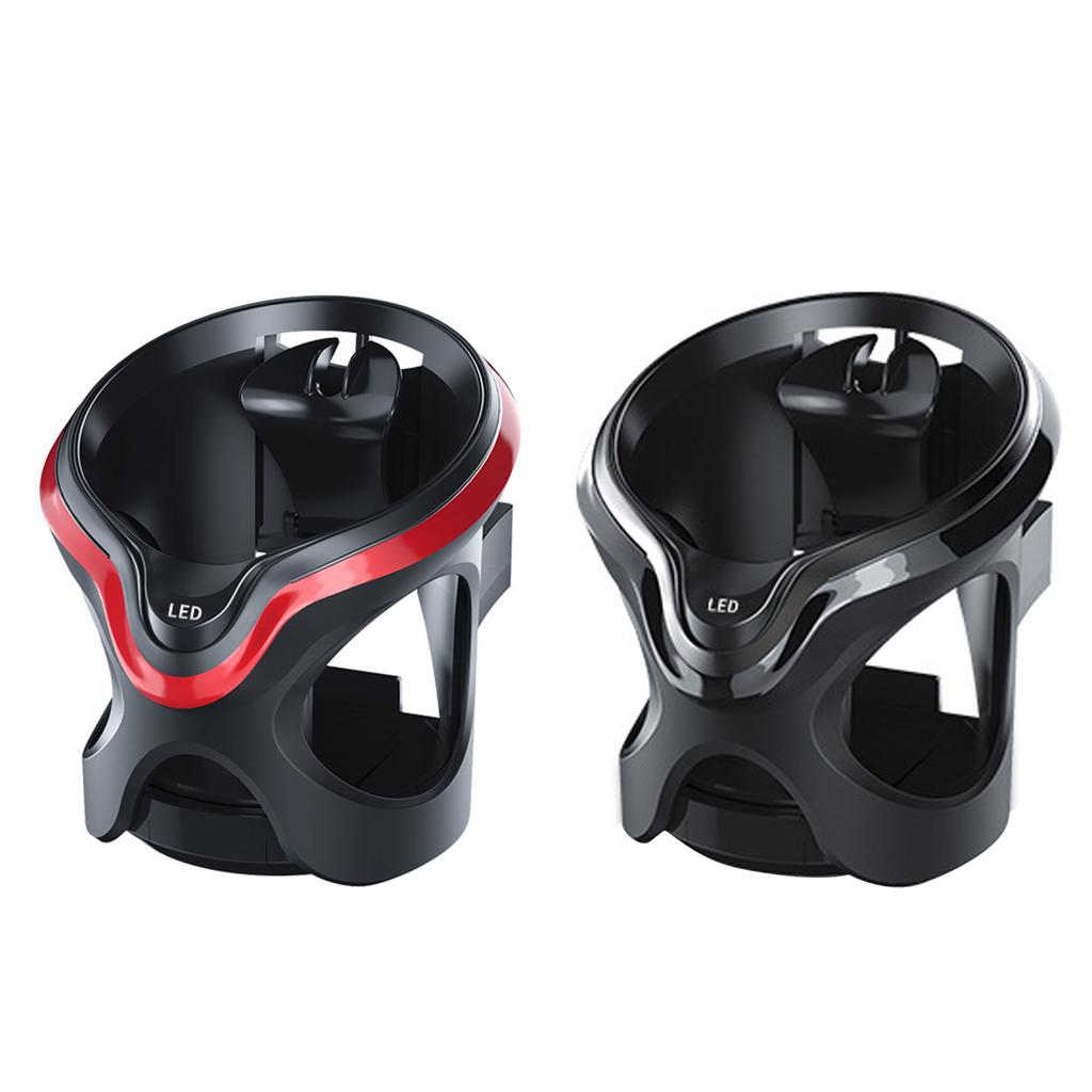 Car Air Outlet Gravity Sensing Stand Cup Holder with LED Light Air Vent Beverage Water Bottle Bracket Shockproof Cradles