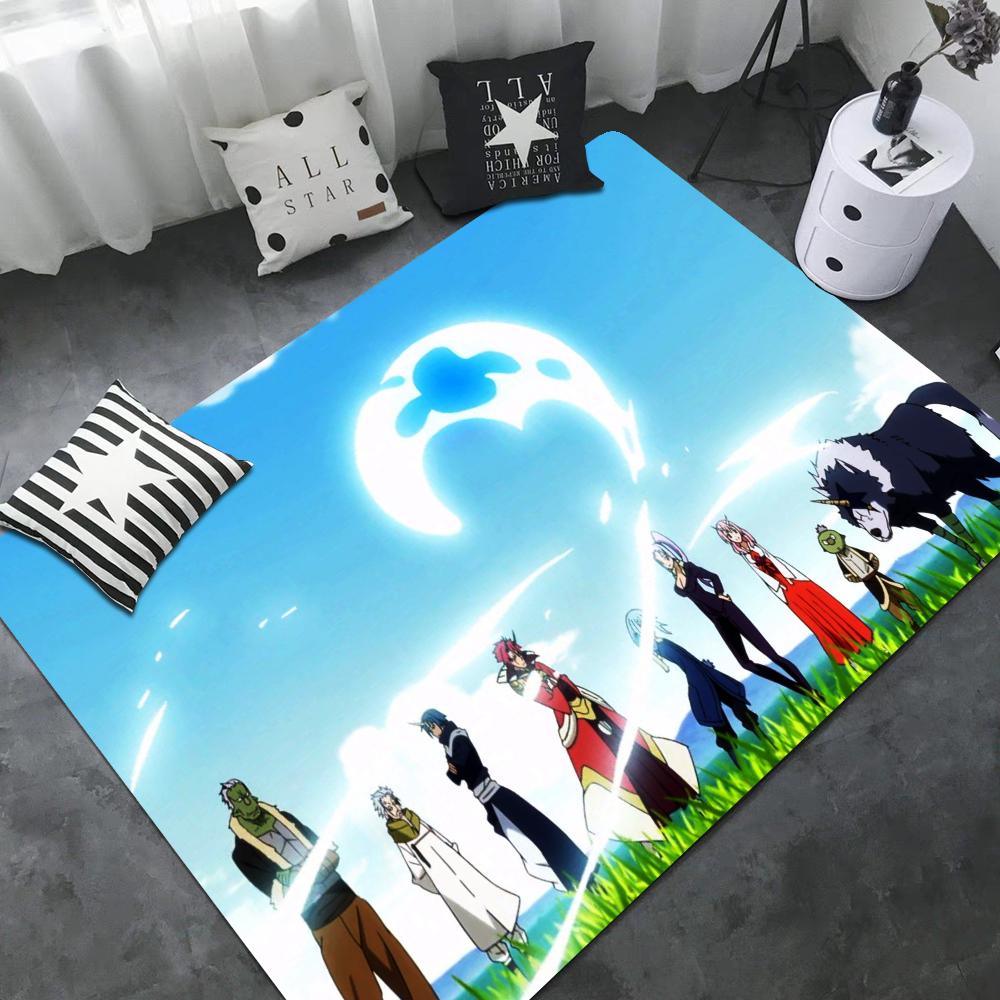 Ich wurde als Schleim wiedergeboren Anime Bodenteppich Nordischer Stil Heim Fußmatte Badezimmer-WC Matten Schlafzimmer Hotel Dekor Matte