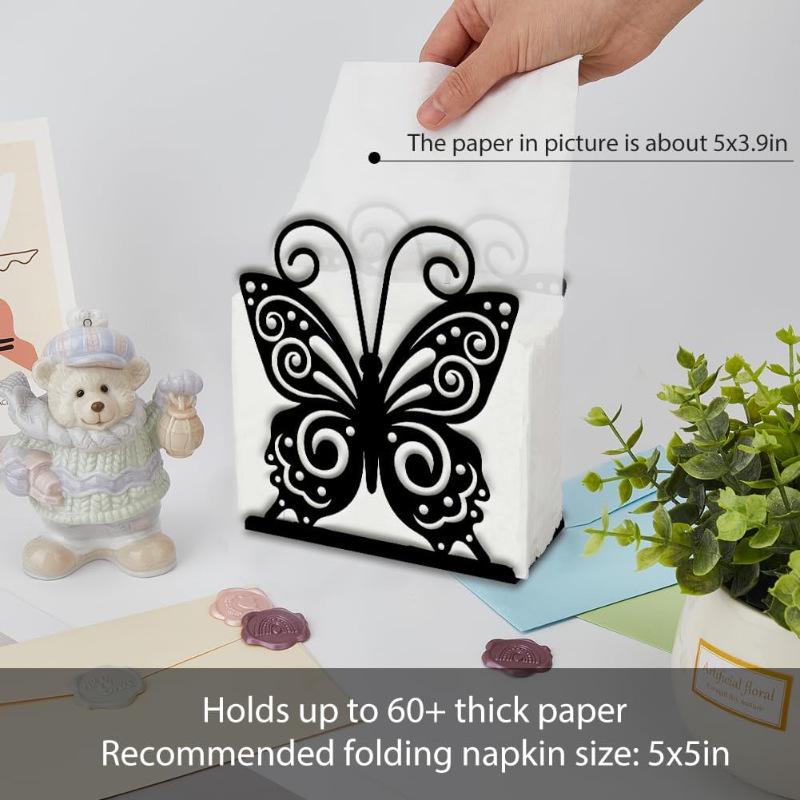 Retro Butterfly Metal Napkin Holder for Kitchen & Tabletop