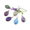 Natural Agate Crystal Tree of Life Pendant Necklace