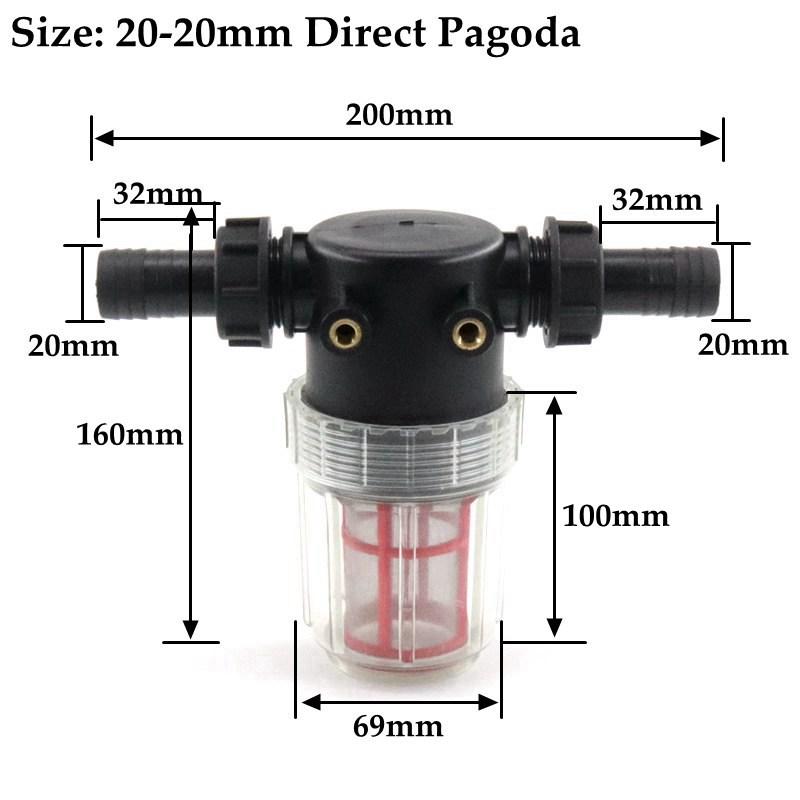 

1pc 20/25mm Aquarium Fish Tank Water Pump Filter Garden Watering Filter Agriculture Irrigation Filter 80 Mesh Strainer Screen 1 pc