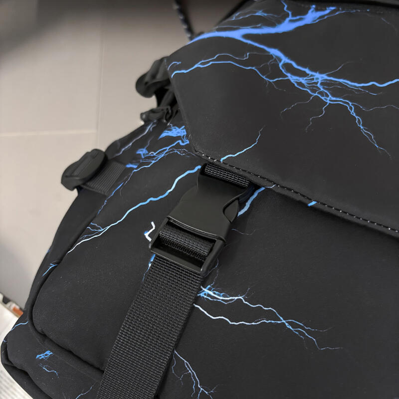 Men's Large Capacity Backpack Graffiti Backpack Student Schoolbag