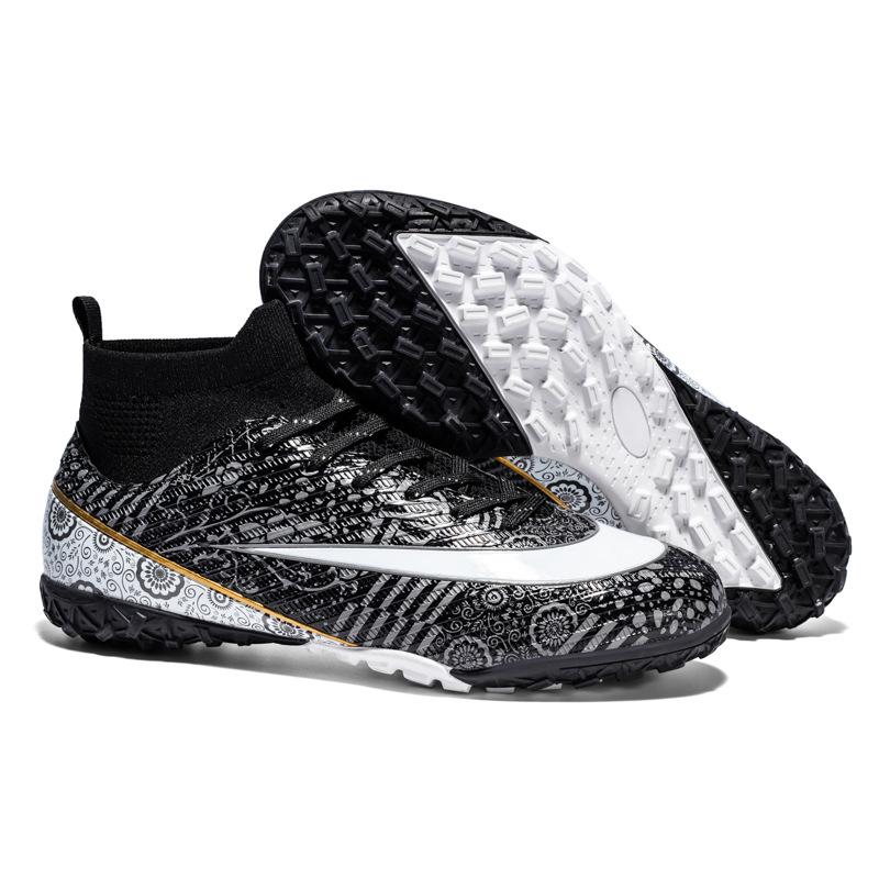 New High-top Football Shoes with Broken Nails, Youth and Students Training Shoes, Long Nails, Sports Shoes.