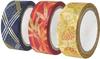 Kamiiso Sangyo Washi Paper Masking Kimono Beauty Set Diagonal 15mm Wide X 7m Japanese-made Tape, 3-Roll (Aoi, Bamboo, Lattice), Long, GR-0522