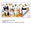 Adesivo Vetro Statico DYS Gatto Farfalla, Decalcomania Decorativa Impermeabile Animale per Finestra, Adesivo Rimovibile Animale Domestico per Camera da Letto Balcone Cucina