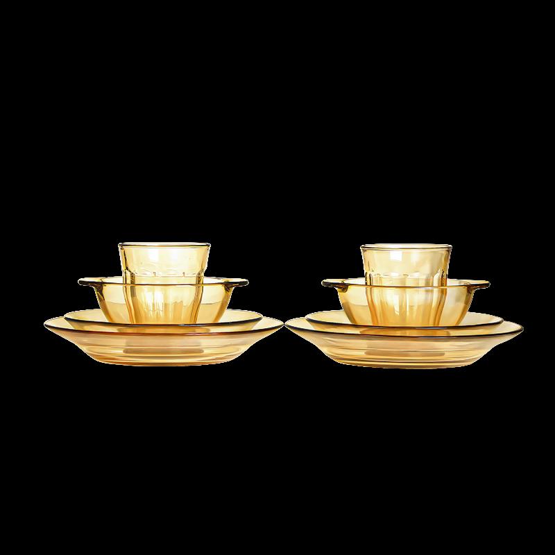 Pyrex Shiny Crystal Glass Tableware Set