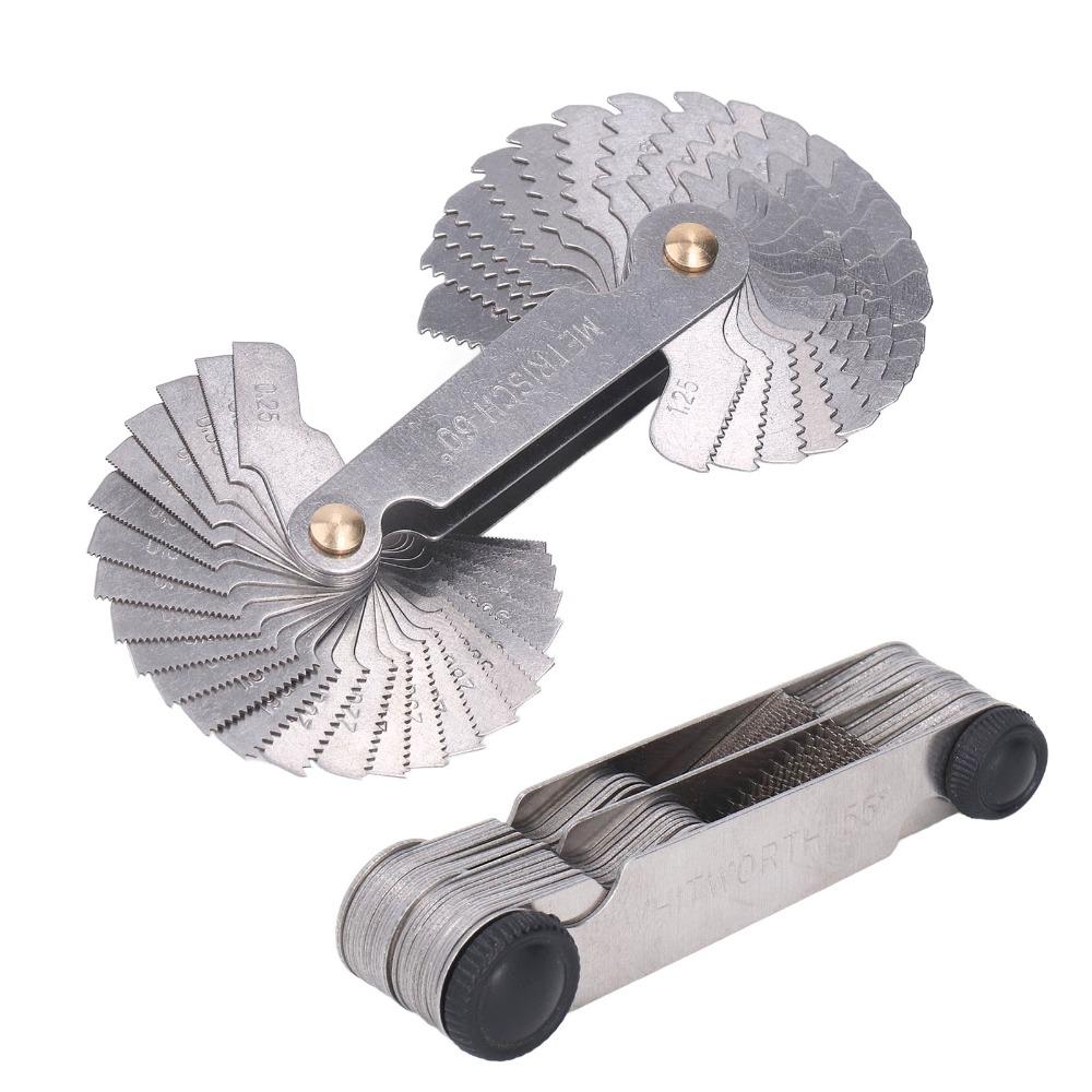 55 Degree Screw Gauge Set Thread Pitch Measurement Tool Thread Pitch Gauges  Industrial Measurement
