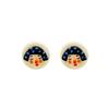 Boucles d'oreilles Cartoon Mignonnes Boucles d'oreilles Puces Fille Originales Visage de Poupée en Résine Boucles d'oreilles Simples pour Femmes