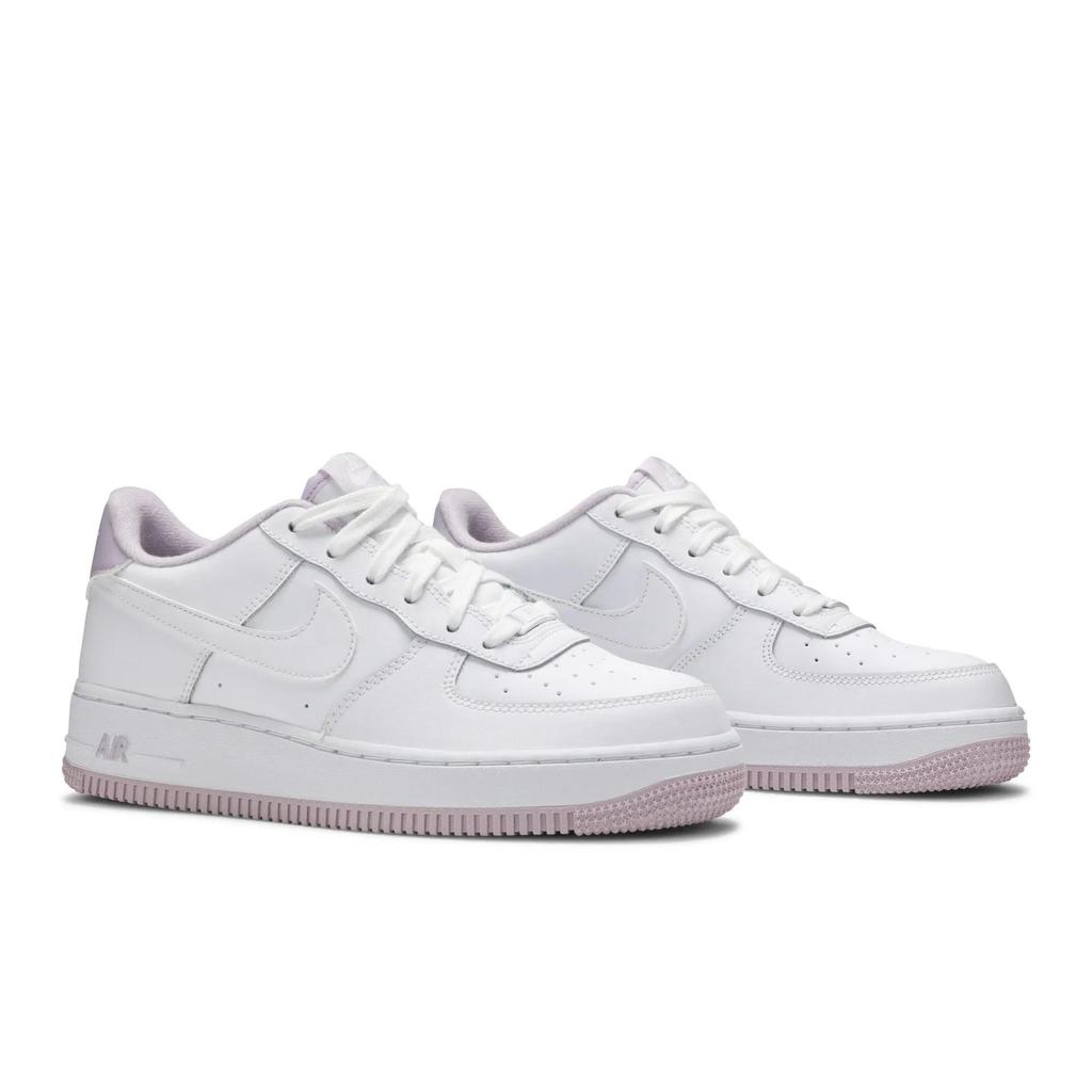 Nike Air Force 1 Grade School 'White Iced Lilac' (Unisex) White / White / Iced Lilac Kids' Skateboarding Shoes CD6915 100