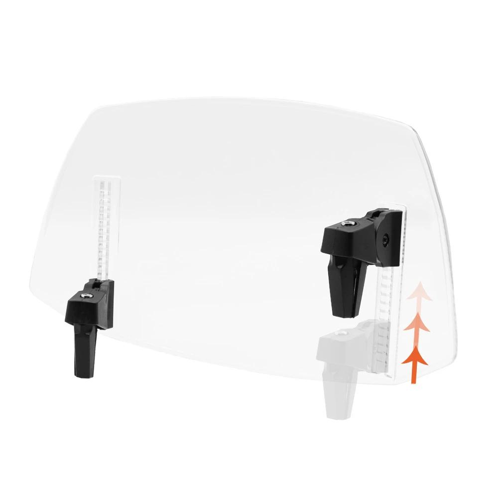 Motorcycle Windshield Adjustable Universal Windscreen Wind Deflector Spoiler Extension for Kawasaki for Honda for BMW for Yamaha