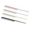 Professional Rat Tail Hair Comb Salon Hairdressing Styling Comb Barber Aluminum Metal Comb