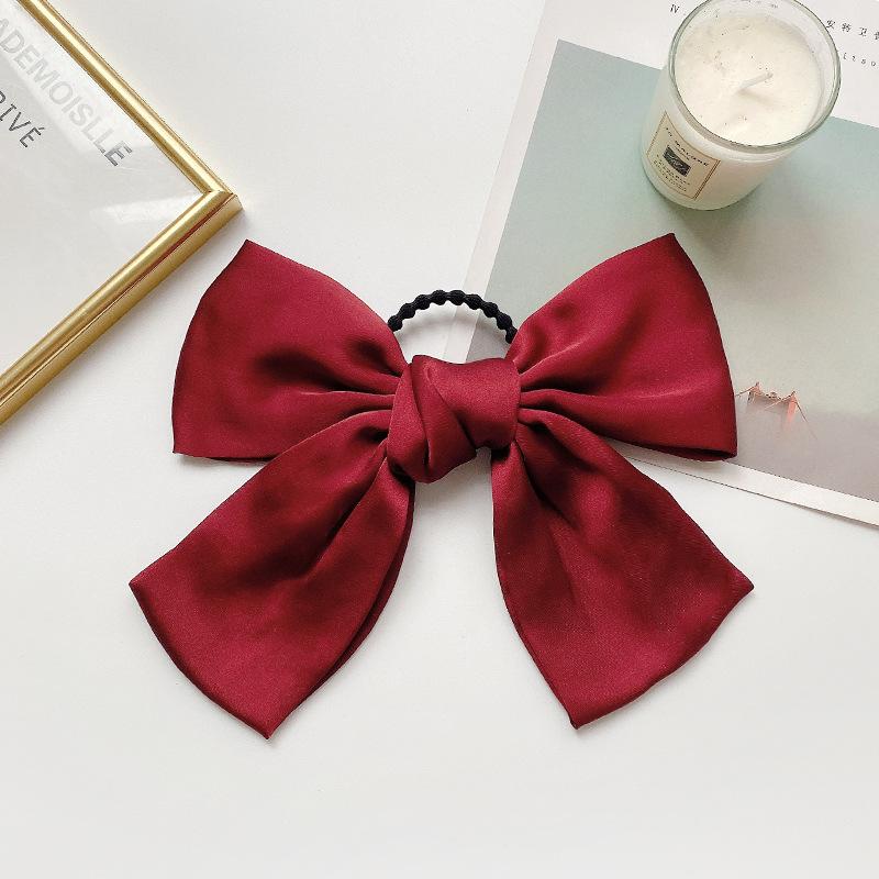 Large Bow Clip for Back of Head, Nature Style Hair Clip with Ribbon, Japanese INSPIRIED Side Clip, Fairy Hair Accessories for Women