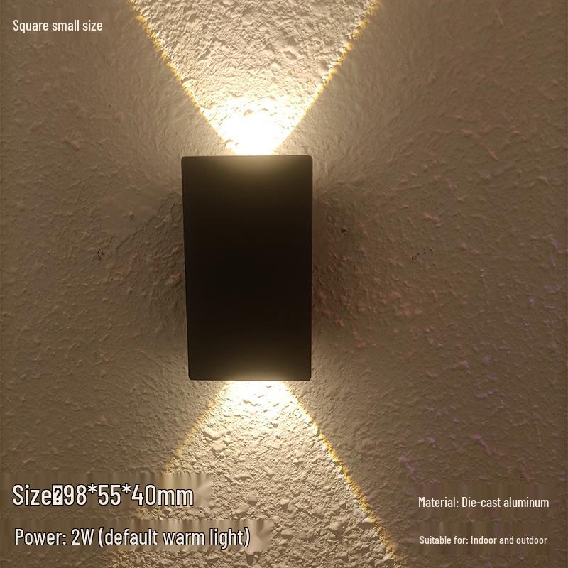 

Modern Minimalist Outdoor Waterproof Wall Lamp – Up & Down Light for Bedroom, Living Room, Corridor, or Terrace Neutral Light