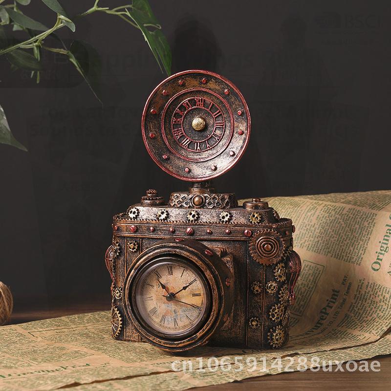 European-style Retro Resin Ornaments Camera Store Window Desktop Decoration Old-fashioned Film & TV Shooting Props Punk Style