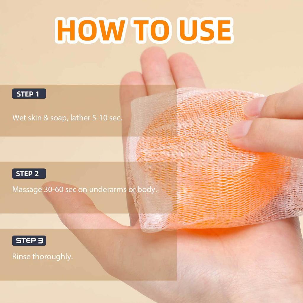 Persimmon Soap Bar 100g Natural Plant Extract Deep Cleansing Gentle Exfoliating Long-Lasting Fragrance for Men & Women