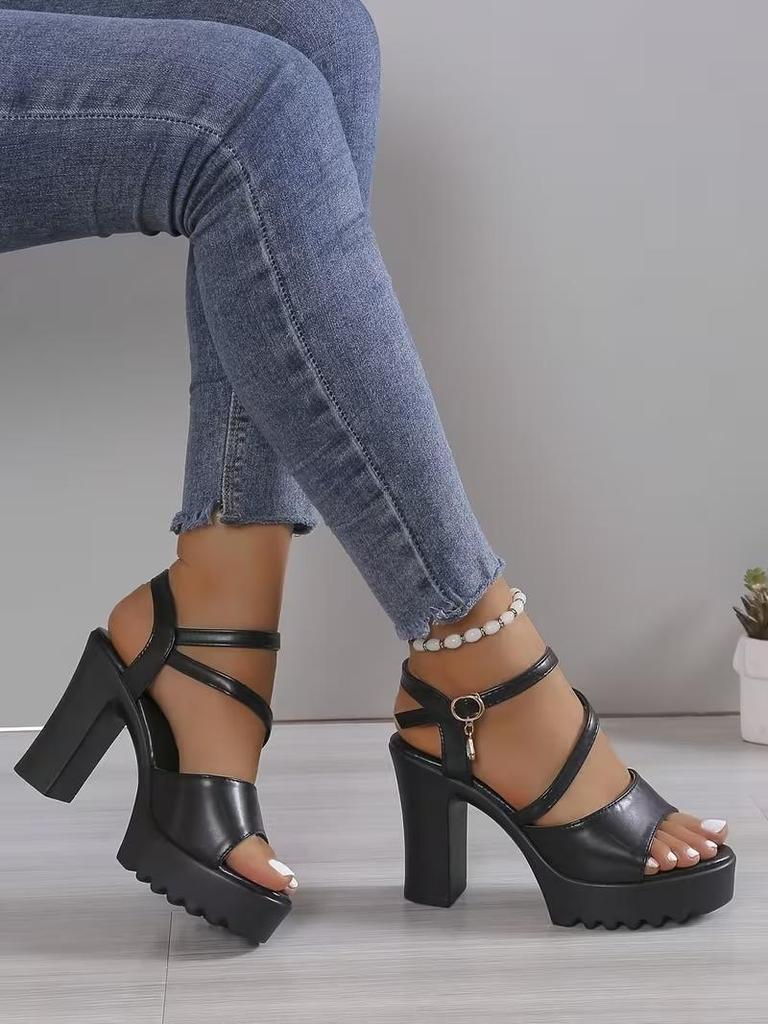 Thick Sole Pumps Women Shoes Woman Platform Sandals Roman Ladies Gladiator Pumps White 2026 Summer High Heels Sandals
