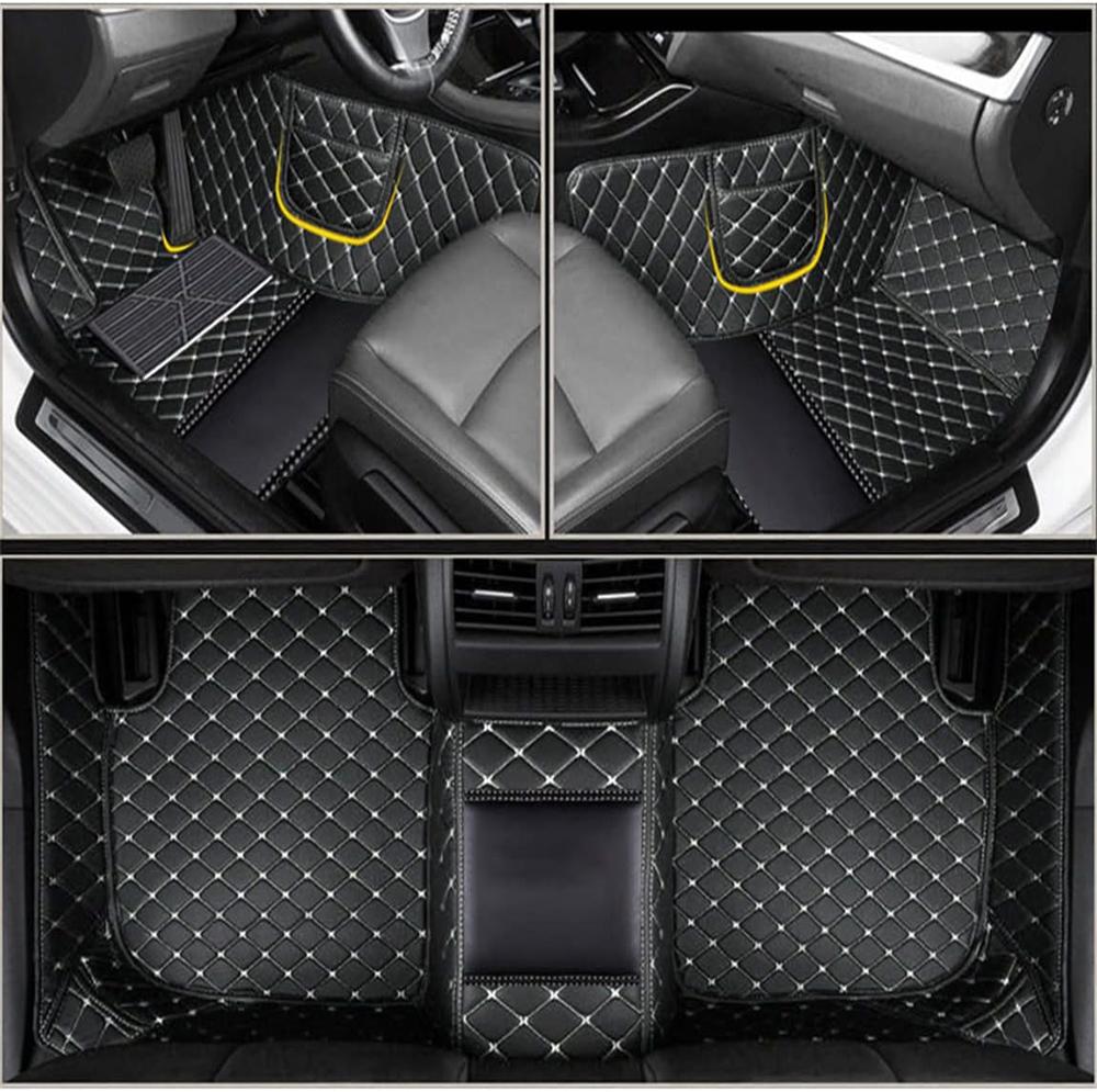 For VW CC Arteon Auto Leather Waterproof Custom Car Floor Mats Carpets Foot Coche Accessorie Floor Liner