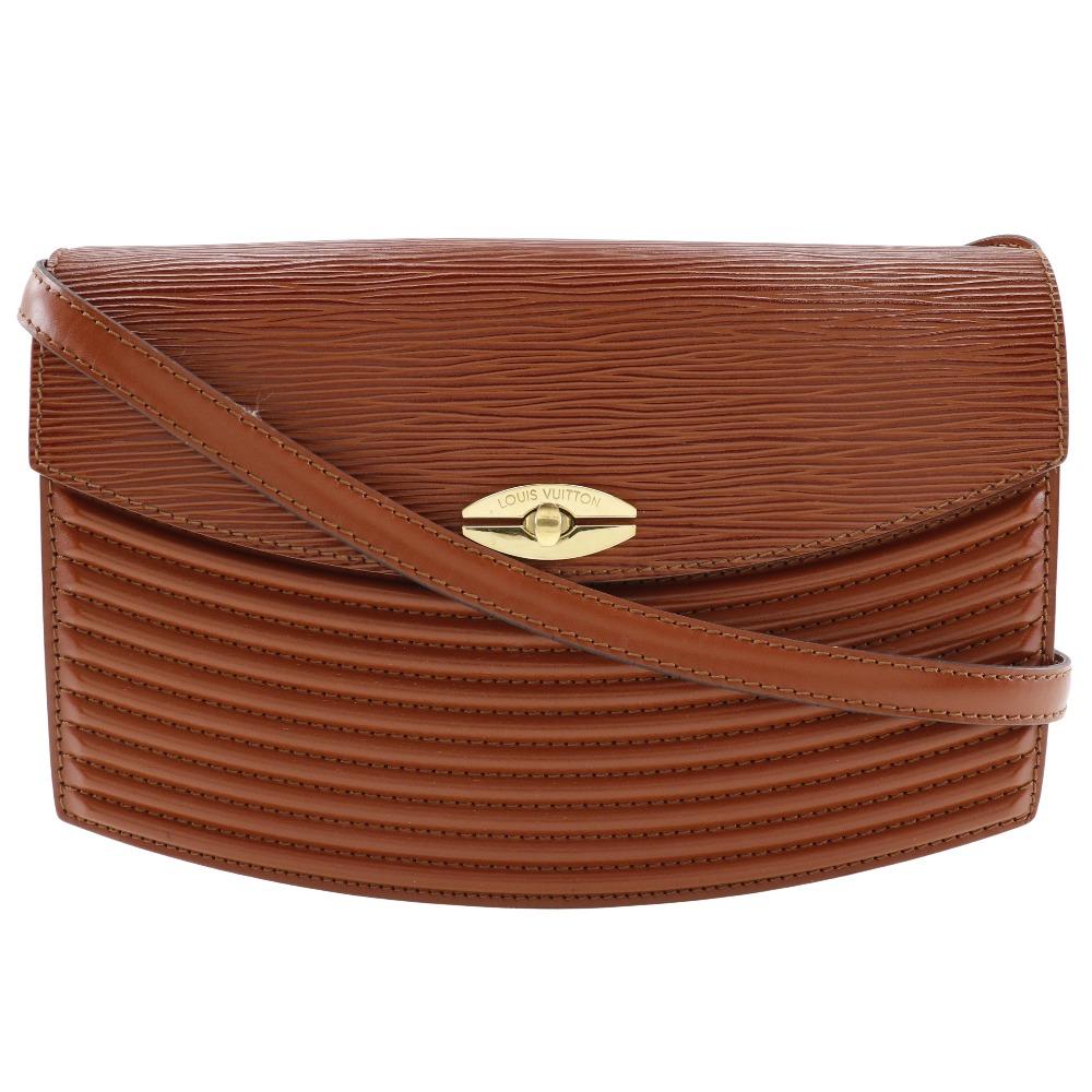 

LOUIS VUITTON Prebourg Shoulder Bag M52563 2-way clutch Kenya Brown Brown Epi Leather Women Used