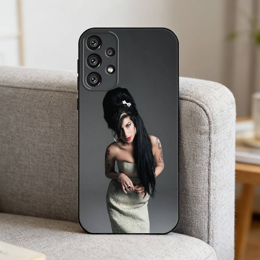 Singer A-Amy W-Winehouse    Phone Case For Samsung S25,S24,S21,S22,S23,S30,Ultra,S20,Plus,Fe,Note,10,9,5G Black Cover