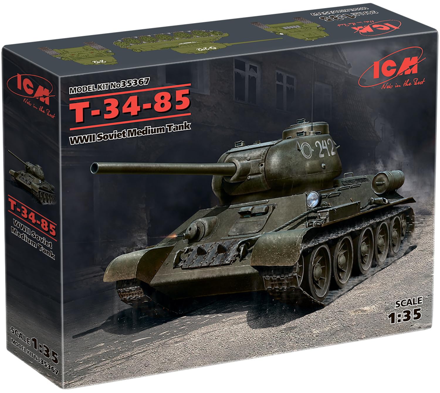 

Пластиковая модель ICM Советской Армии 35367 1/35 Т-34/85