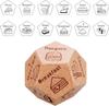 Food Dice Food Dicesion Game Wooden Dice Couple Date Night Ideas Funny Gift for Couples Anniversary Halloween Valentines Day