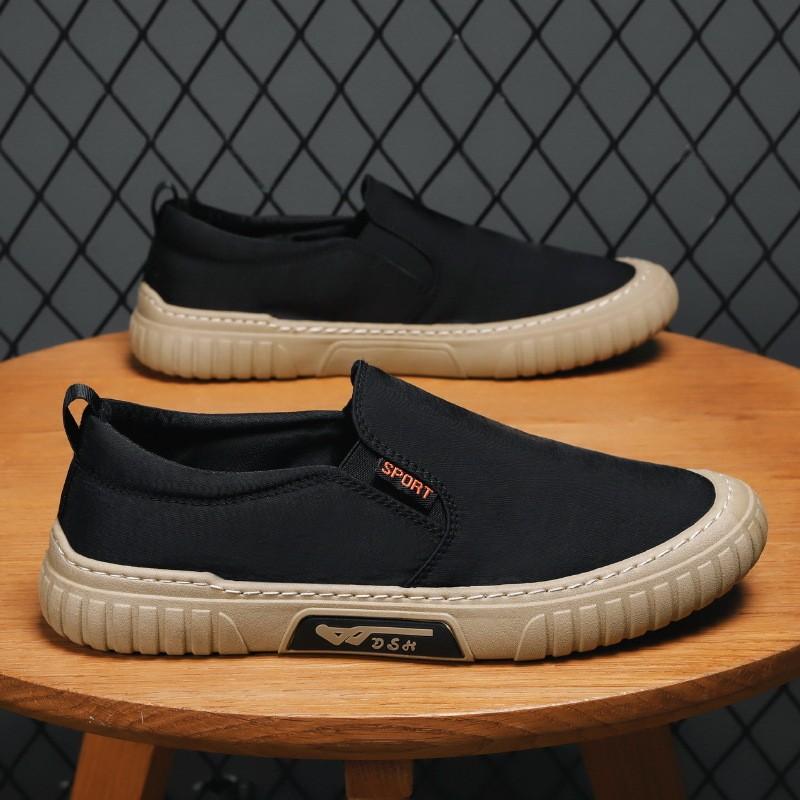 Men's shoes ice silk cloth outdoor breathable casual shoes light fashion flat comfortable board shoes versatile