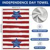 Hot Sale Holiday Decoration Kitchen Towels Home Cleaning Rags Absorbent Towels Independence Day Printed Towels