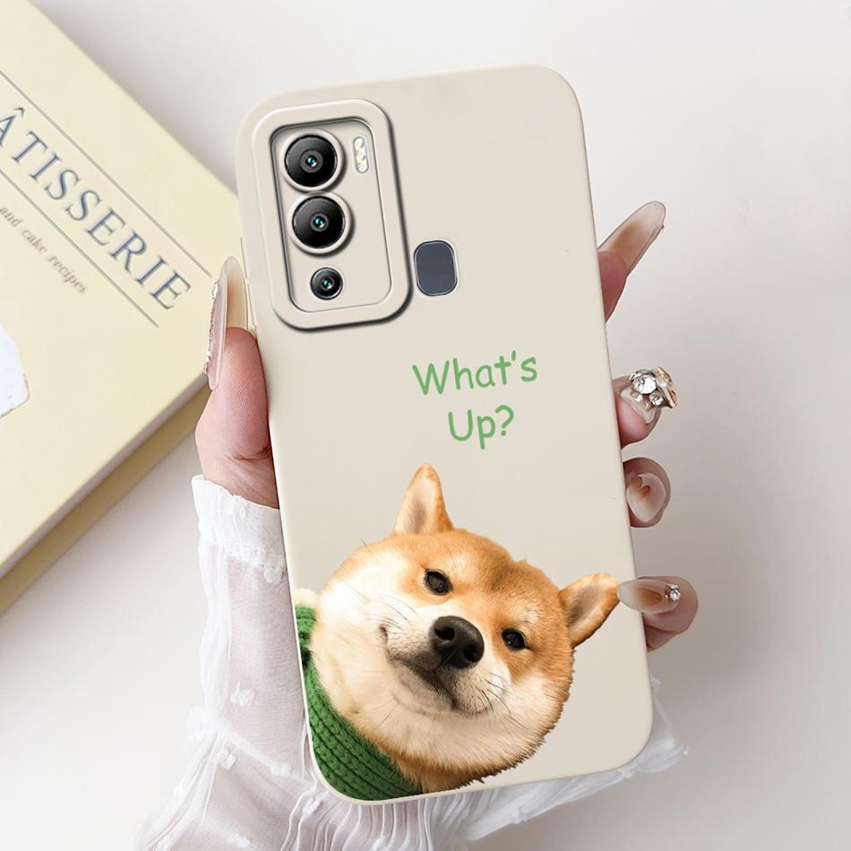 For Infinix Hot 12i Case Hot 12 Play Hot12i X665B X6816C Cute Panda Rabbit Cartoon Camera Protective Soft Silicone Phone Case