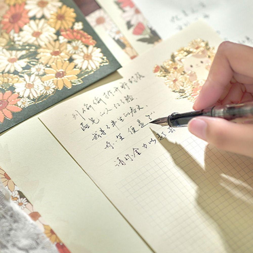 Multicolor Letter Stationery Cartoon Animal Writing Paper with Envelopes  School Office Supplies