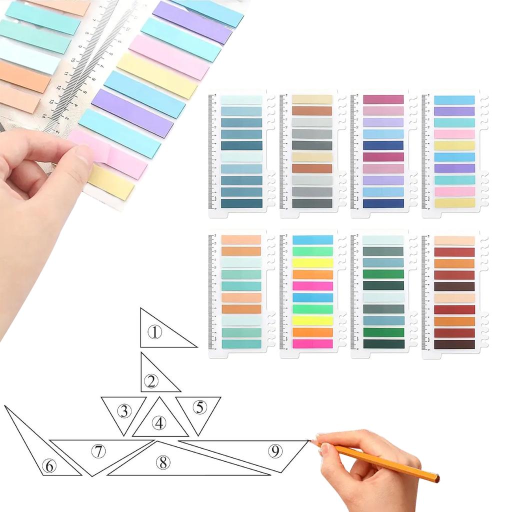 1600 pièces/paquet Marqueurs de Page Notes Adhésives Onglets Onglets de Livre Onglets Adhésifs Stick It Tabs