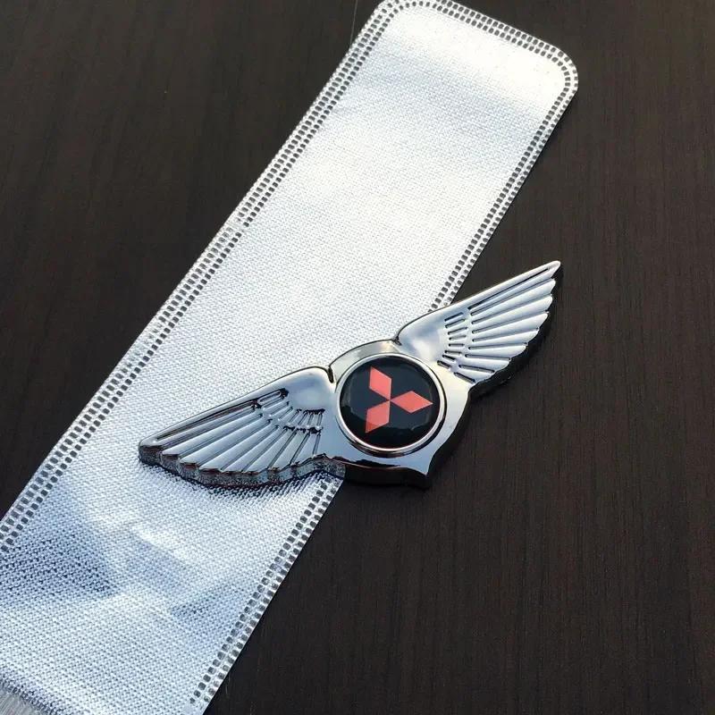 

Metal Car Sticker Front Grille Badge Wings Emblems for Mitsubishi Aerobus Lancer Cordia Pajero Outlander Eclipse Galant Mirage