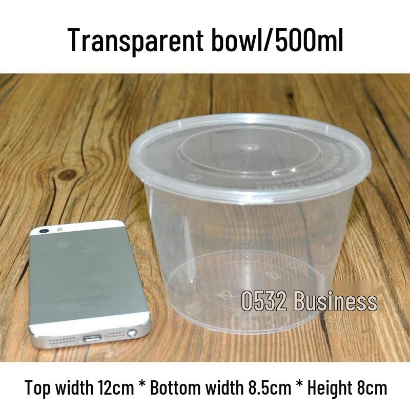 Hanyou Disposable Transparent Round Food Containers