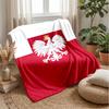 Poland Theme Blanket Soft Flannel Blanket Plush Throw Blanket Cozy Sofa Bed Blanket for Home Decor