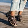 Nowe Wiosenne i Jesienne Casualowe Buty Damskie Scrub w Dużym Rozmiarze Gruba Platforma Retro