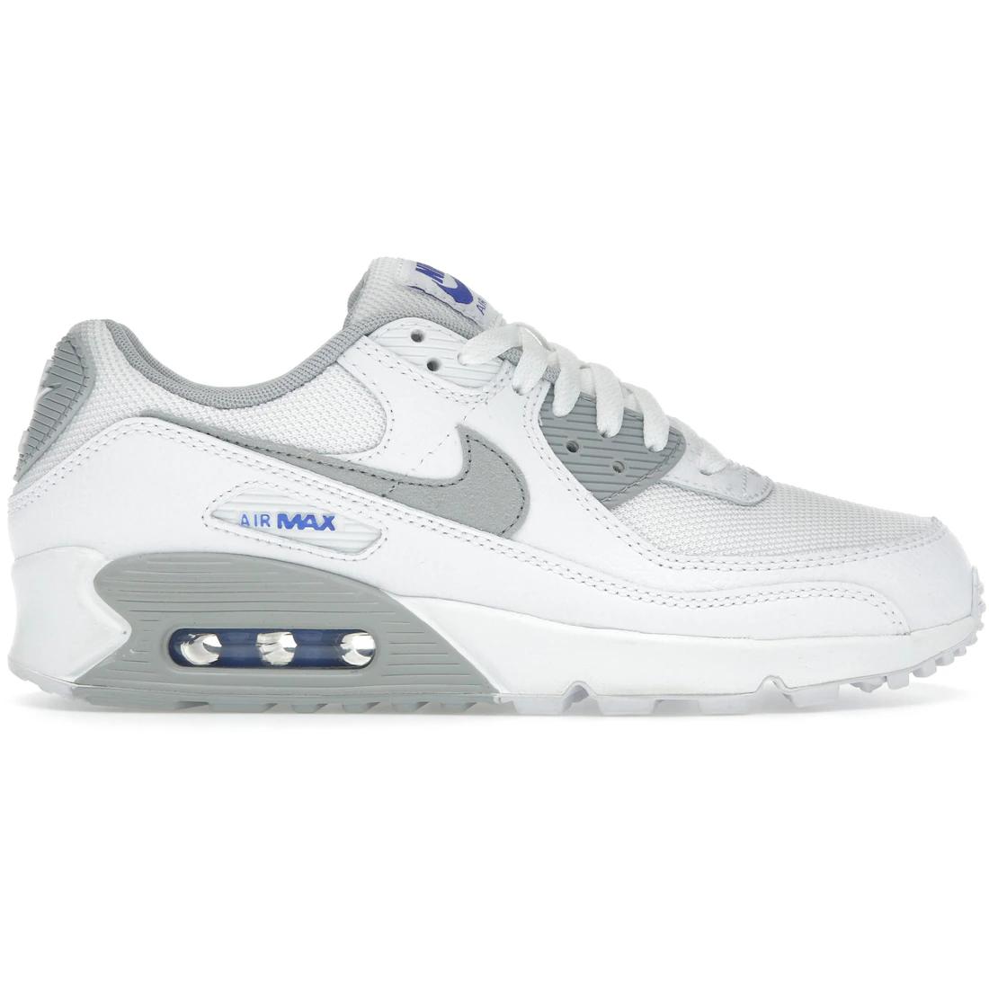 

Кроссовки Nike Air Max 90 Белые Голубые Светло-серые(HJ0705-100) 39