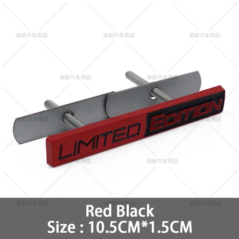 Metal Limited Car Front Grill Emblem Stickers Rear Trunk Badge Decal For Jeep Wrangler Grand Cherokee Dodge SRT Challenger