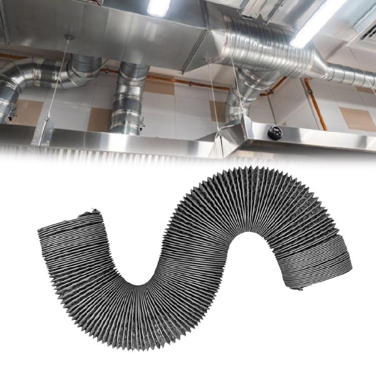Permanent Aluminum PVC Compound Ventilation Hose 150mm For Kitchen Exhaust And Bathroom Ventilation