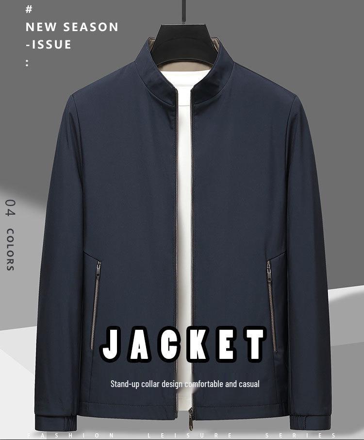 Men's Autumn High-End Business Casual Stand Collar Jacket