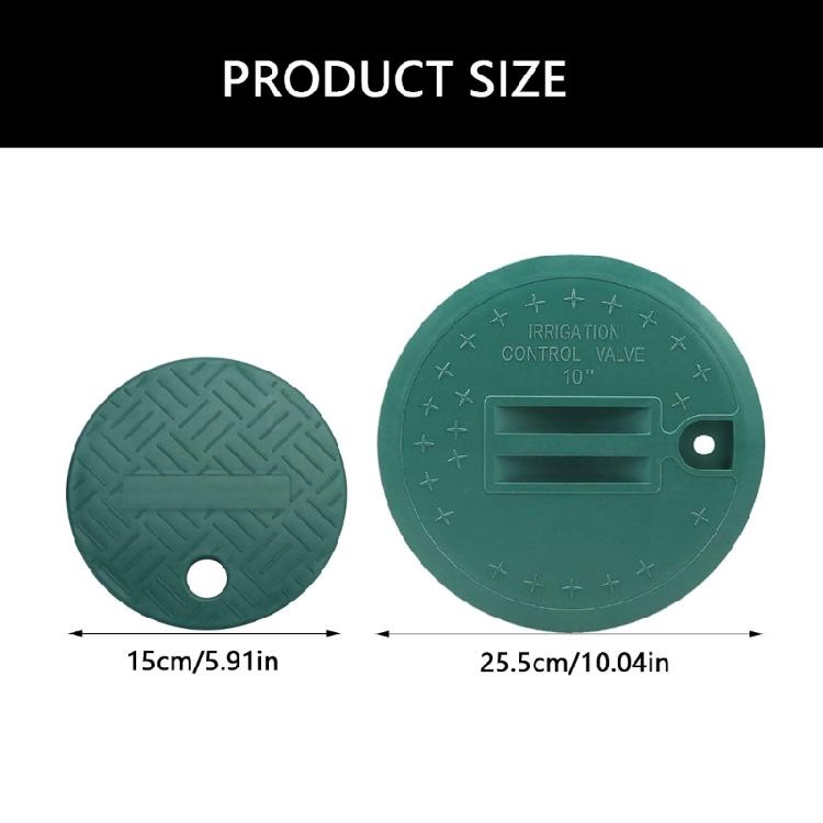 Green Plastic Valves Box Cover Replacement Lid For Parks And Golf Course Irrigation Outdoor Sprinkler System Application