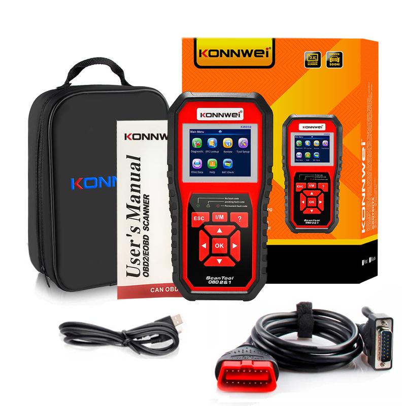 2026 KONNWEI KW850 Car OBD2 Diagnostic Tools Auto Scanner Engine System Check Live Data Clear Code Reader DTC Lookup Fault Code