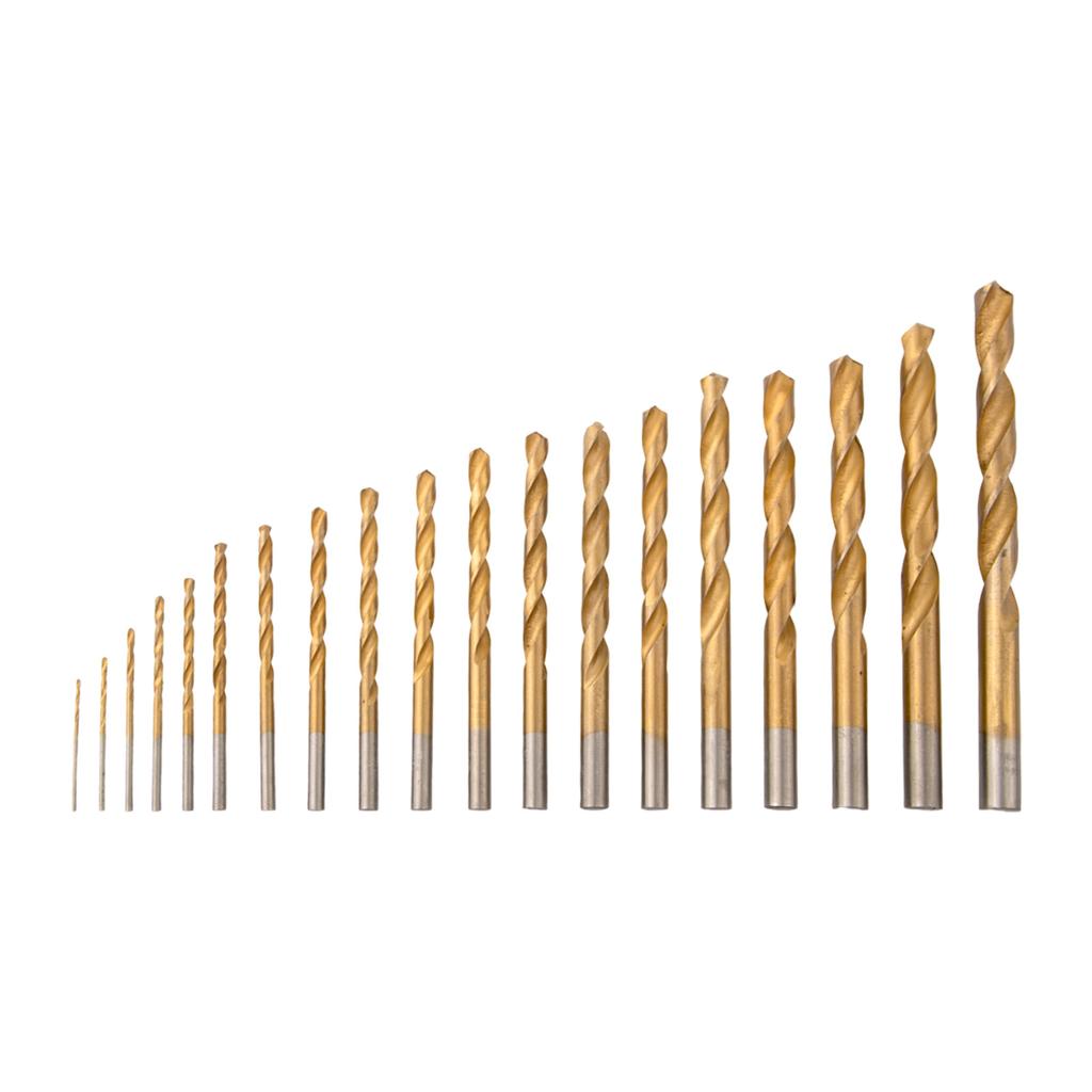For Bench Drill 1-10mm Drill Bits 19Pcs Drill Bit Set High Speed Processing Easy To Chip High Speed Processing