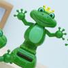Cartoon Shaking Hand Doll Frog Shape Swing Dancing Doll Solar Powered Frog  Home Decoration