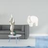 Feather Elephant Sculpture Statue Resin Ceramic Collection Art Crafts Decorative Figurine for