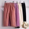 Girls Thick Warm Pants Winter Autumn Big Kids Velvet Wide Leg Trousers Children Casual Long Pants